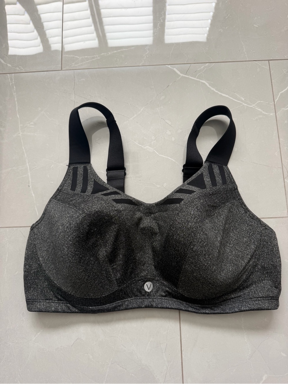 LIVI High-Support Black/Charcoal Sports Bra